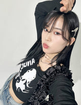 Choker Neck Cropped T-shirt