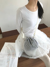 Bunny bag - Gray dot