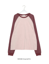 [unisex] クローブ オーバーフィット ラグラン ロングスリーブ Tシャツ