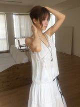 Silky lace cami blouse