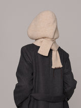 Hand-Stitched Decor Knit Balaclava Beanie