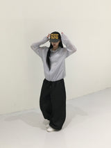 [Ritcore MADE] ミニドットワイドデニムパンツ (2c)