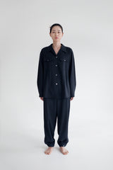 Stretch jogger pants, Navy