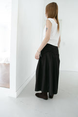 3 belt wrap cotton skirt(3colors)