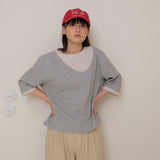 Gray Layered PK Tee