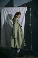 BALLOON TRENCH COAT -BEIGE