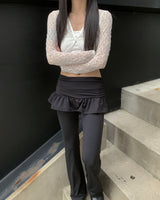 Rolly skirt pants
