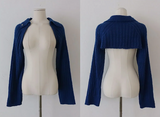 COLLAR BOLERO KNIT CARDIGAN (5COLORS!)