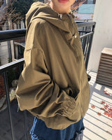 カオンカジュアルコットンフーディジャンパー
