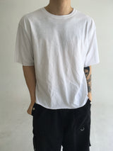 crop cut off short sleeve(4colors)