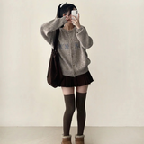 Jeton corduroy skirt pants pleats mini skirt