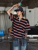 Kiyoshi Stripe Rugby Short Sleeve T-Shirt
