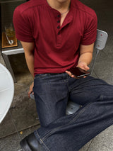 Non-peade regular denim pants