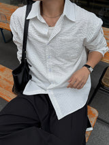 Cove embossed stripe shirt
