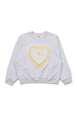 Full Love Frill Sweatshirt [Melange Gray]