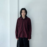 Classic Vintage Red & Black Plaid Shirt