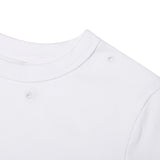 COLLECTION METAL POINT RIBBED T-SHIRT [WHITE]
