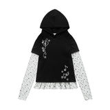 ミュージックレイヤードフーディTシャツ