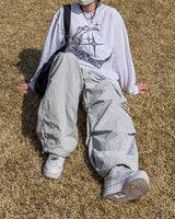 Bake Wide Cargo Pocket Nylon Pants