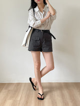 Block Stripe Loose Fit Shirt