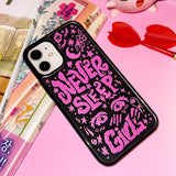 Never sleep girl mirror case