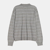 Kesio Multi-Stripe Henley Neck Knit