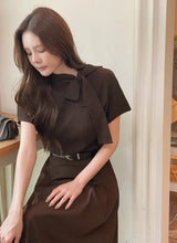 Landy Two-Way Ribbon Tie Ribbed Knit