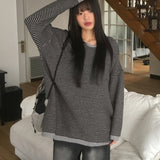 Enpa Stripe Oversized-Fit Hooded Knitwear