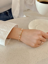 Strawberry Ice Cream Beads Initials Bracelet
