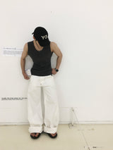 ウェインヘンリーネックピグメントノースリーブ 3C