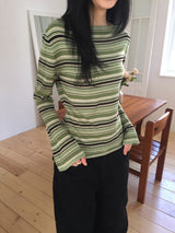 Trini Boat Neck Airy Jewel Knit (3c)