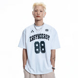 88 フットボール半袖Tシャツ- WHITE