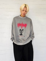 VENTIQUE ピグメントワールドメタルスウェットシャツ 2colors