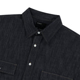Washed over denim shirt (deep blue)