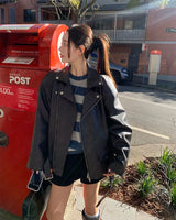 [ORIGINAL] Burning Rider Oversized Leather Jacket