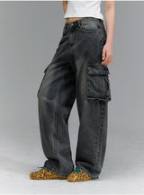 BTB : BLANK POCKET CARGO JEANS [BLACK CORE]