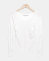 Monve Side Shirring V-neck T-shirt