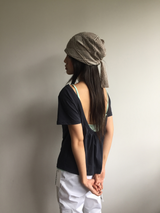 Node punched hair scarf (2color)