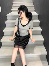 Epilogue Lace Slim Tee