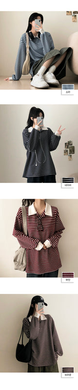 Moniel Colorful Danjara Collar Sweatshirt