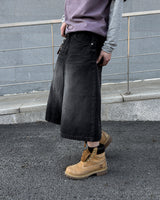モデンワイド8レングスバミューダデニムパンツ