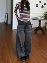Daily Low Wide Denim Pants (2 colors)