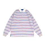 ストライプカラーロングスリーブTシャツ（ユニセックス）_SYF6TS02SB