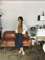 Pocket Layer Pleated Skirt (2color)