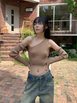 BACK POCKET WIDE JEANS