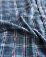 AF SEERSUCKER CHECK SHIRT BLUE