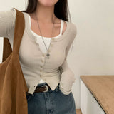 [BELLIDE MADE] Round Rib Slim Fit Cardigan