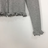 フリルヘムVネックカーディガン(3color)