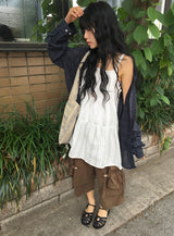 Mameko Lace Sleeveless Layered One Piece