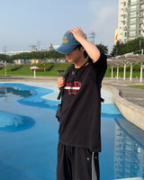 オックルオーバー半袖Tシャツ
